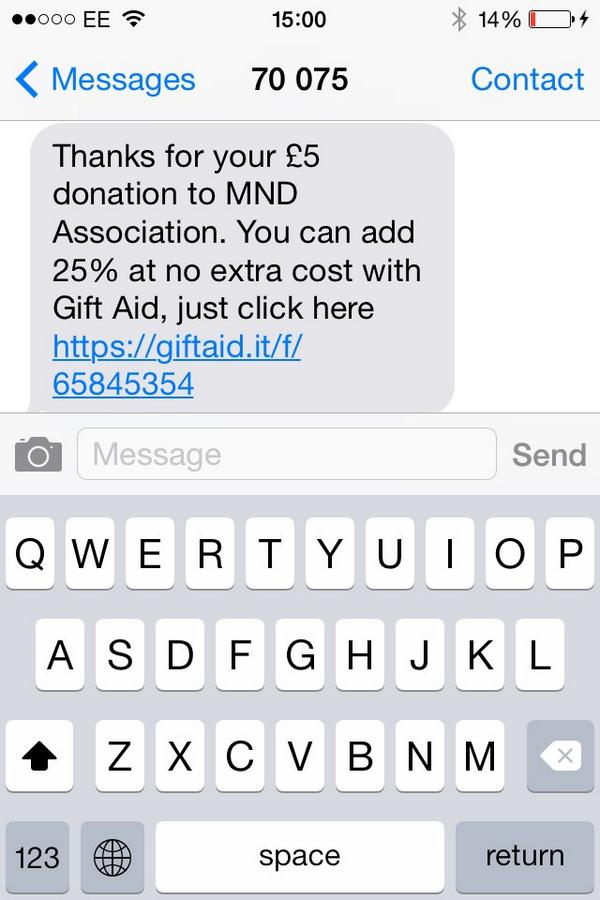 Sarah (@therealsjw) on Twitter photo Please donate to <a href="/mndassoc/">MND Association</a> for their wonderful work it's so easy but so important! #thanks #MNDIceBucketChallenge Please donate to <a href="/mndassoc/">MND Association</a> for their wonderful work it's so easy but so important! #thanks #MNDIceBucketChallenge