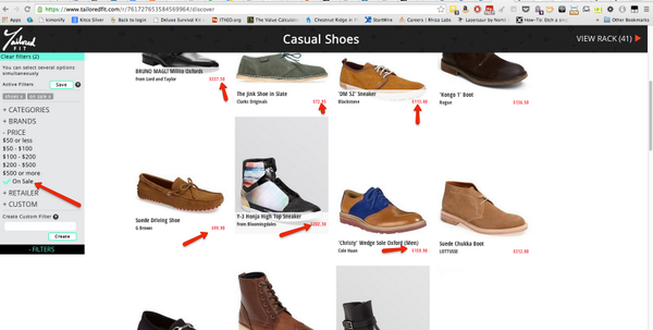 TailoredFitCo's tweet photo. Looking for things on sale? Now you can filter for them on Tailored Fit! http://t.co/okZ6ys7DGU