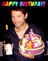  Happy Birthday, Virginia! Enjoy this picture of Misha Collins with a My Little Pony cake 