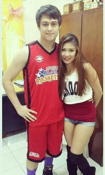 '@enriquegil3089: Quenito with ms. Saicy Aguila :) #allstarbasketball '