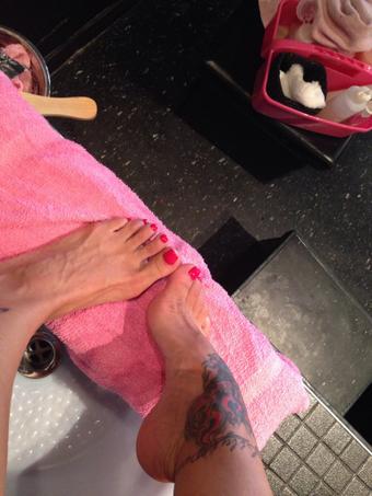 New pedicure! Love that new red shade from the Coca-Cola collection... #candynails #FootFetish http://t<a href="/tag/footfetish"class="tags"><span>#footfetish</span></a><a href="/tag/candynails"class="tags"><span>#candynails</span></a>