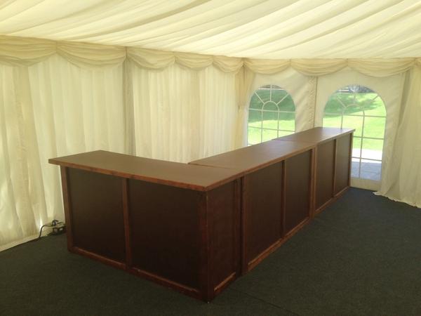 Still a classic look. New wooden bars at another great D and D  Marquee event !!