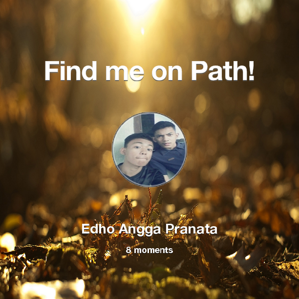 EdhoAnggaP's tweet photo. Find me on #Path now! Go to: http://t.co/AdzDxyyLmE! #thepersonalnetwork http://t.co/0Pyxy7dmKl