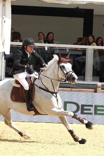 Michael Whitaker and Elie van de Kolmen on their way to winning the Massimo Dutti Prix #LGCTLondon