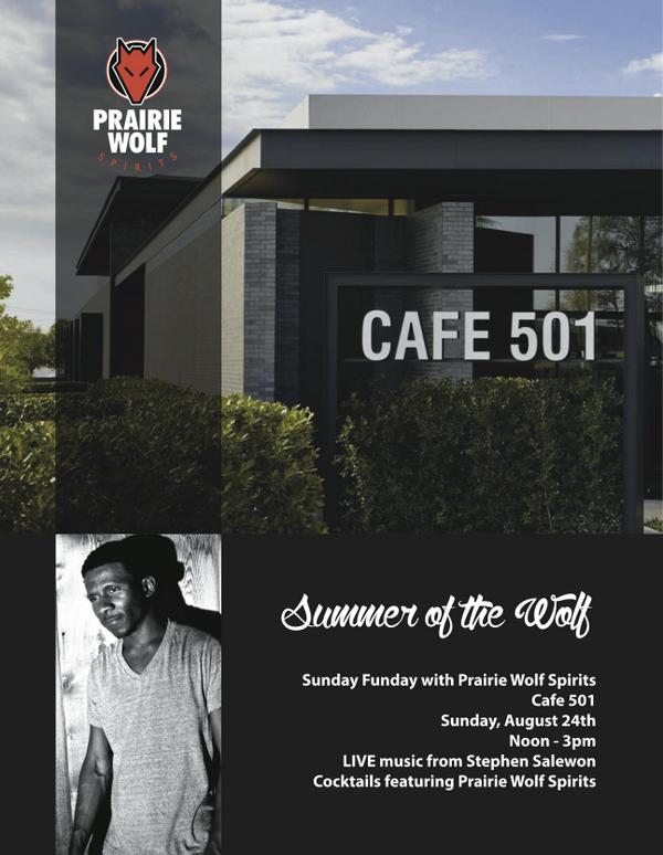PrairieWolvesOK's tweet photo. Sunday brunch, a DARK Mimosa and LIVE music from Stephen Salewon... YES PLEASE!!! @PWSpirits @cafe501 http://t.co/3yoYSBVa5s