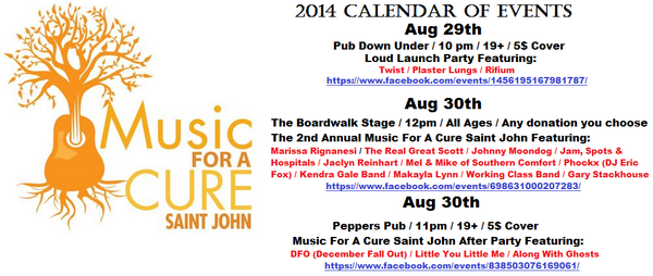 MFACSJ's tweet image. In 1 week our event kicks off with our Loud Launch party. Who's ready for the 2nd annual Music For A Cure Saint John?