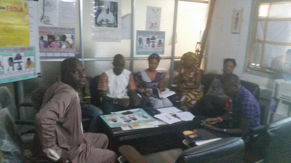 Working to keep our country ebola free#spread the word #teamwork