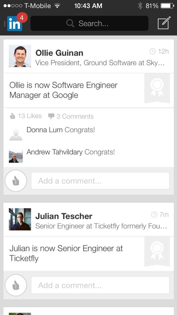 Quan's tweet image. My friends only update their @LinkedIn profiles when their startups get acquired. #founderproblems