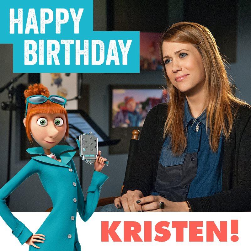    wishes Kristen Wiig, the voice of Lucy Wilde, a Happy Birthday :)