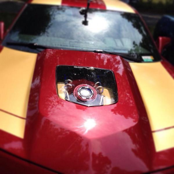 Marvel's tweet image. Our #MarvelFanOfTheWeek is @tequila2465 because...well, just look at his Camaro, the "Hulkbuster."