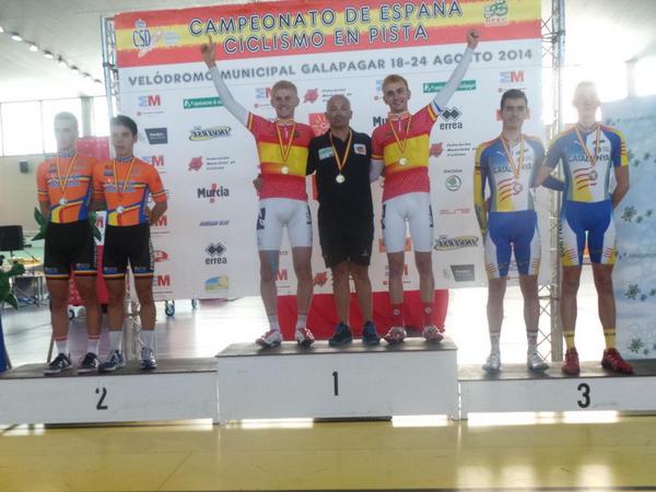 Podio madison #PistaGalapagar