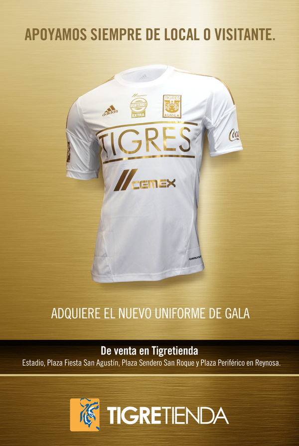 TigreTiendaOfic's tweet photo. Hoy juega @TigresOficial , que sea una noche de gala.
#VamosTigres #SoyTigre #AllinXmisTigres @adidasMX http://t.co/3KSPkX9Yx6