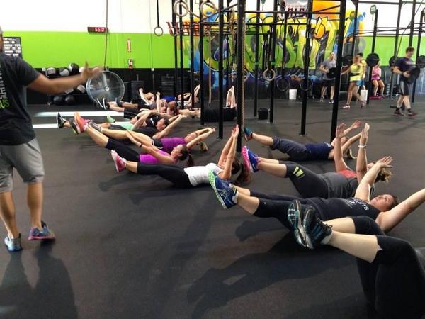 CFInfinite's tweet image. Ab torture with Coach Gabe!!!! #crossfit