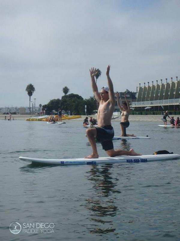Benholmstrom's tweet photo. Thanks Helen at #sandiegopaddleyoga for the morning session. Not easy but a lot of fun #nowakezoneplease #warriorone http://t.co/vnb1mGtjSa