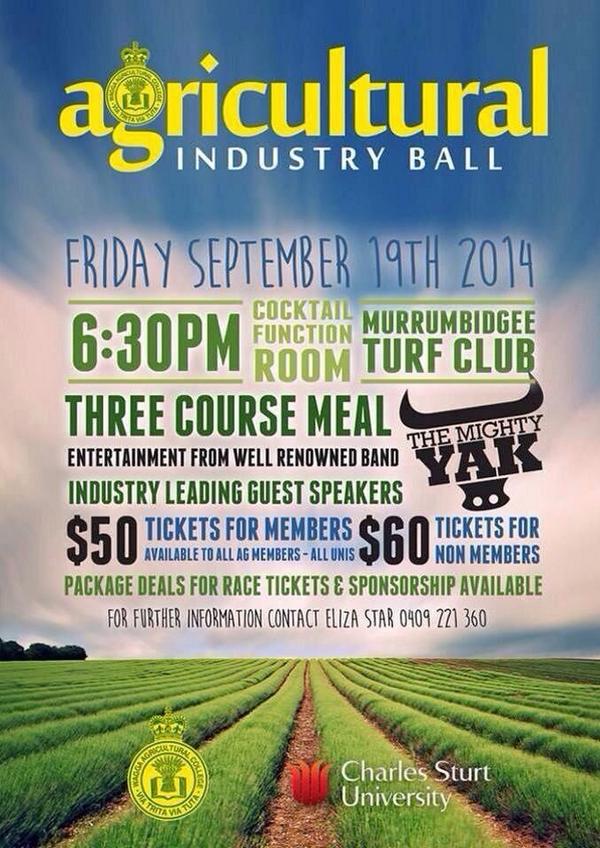 GilbertJoshuaM's tweet photo. Reminder to everyone that the #WACAgBall14 is on the 19 September- tickets on sale now http://t.co/pfnkkGNn8A http://t.co/ubiBu2VmJx