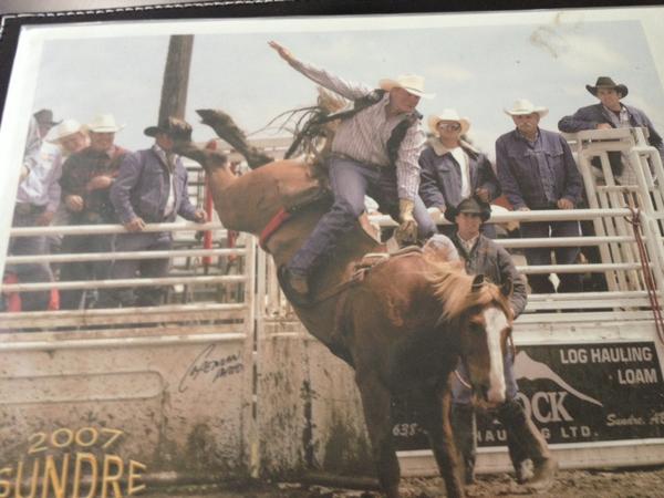 devonmezei's tweet photo. @WildBill234 @terdtheferguson Terd you should try bareback riding then you could come to roughstocks @tjmilan did http://t.co/T59eNd9ynK