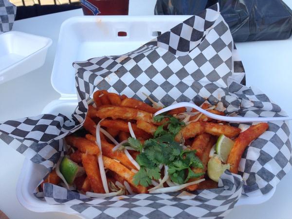 Ate Pad Thai fries from @fidelgastros at the CNE! Absolutely amazing! #cnefood