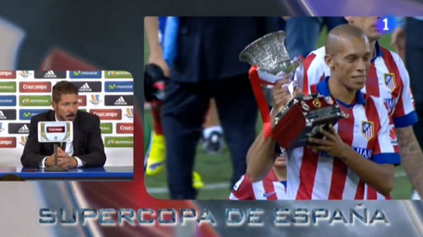 RNEdeportes's tweet photo. Simeone: "Tenemos un equipo que nos adaptamos a cada jugador sin perder la esencia" #SupercopaTVE http://t.co/nQcCygm7j9