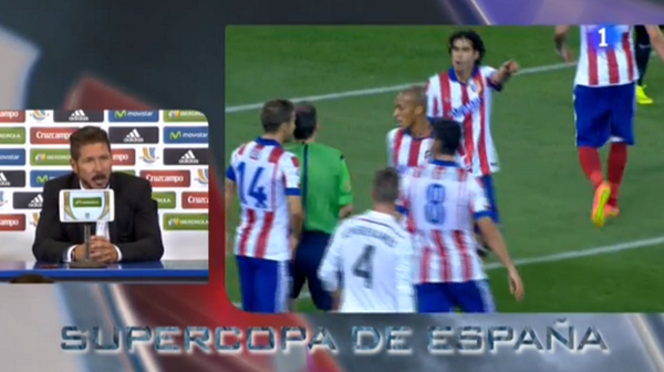 RNEdeportes's tweet photo. Simeone: "Nos llena de orgullo el poder competir como lo hacemos. A base de trabajo" #SupercopaTVE http://t.co/4JJZBhphVR