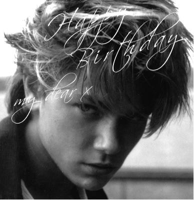 As a soul mate for me ever and ever. Happy birthday River Phoenix 8.23 