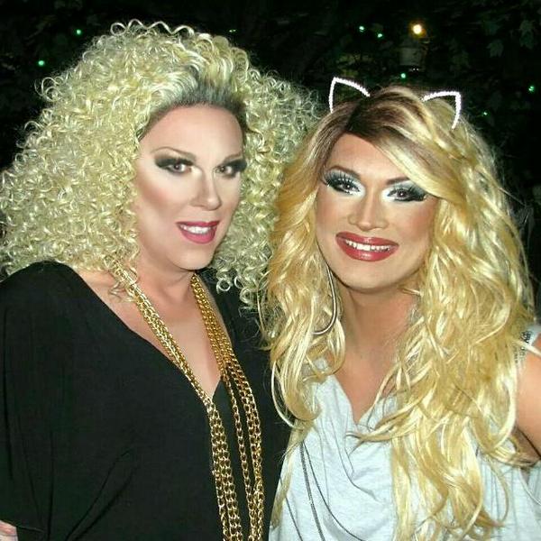 shaunnarai's tweet photo. What a great night with @Joslyn_Fox at @COMEOUTTRVL after party @ gaslight after #midsummernightqueens final night http://t.co/QE9uuS0tWL