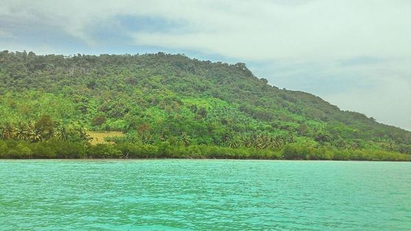 Pnampakan pulau harimau, lokasi krakatau biking xc, cukup mnantang buat para goweser.. #krakataufest @KrakatauFest