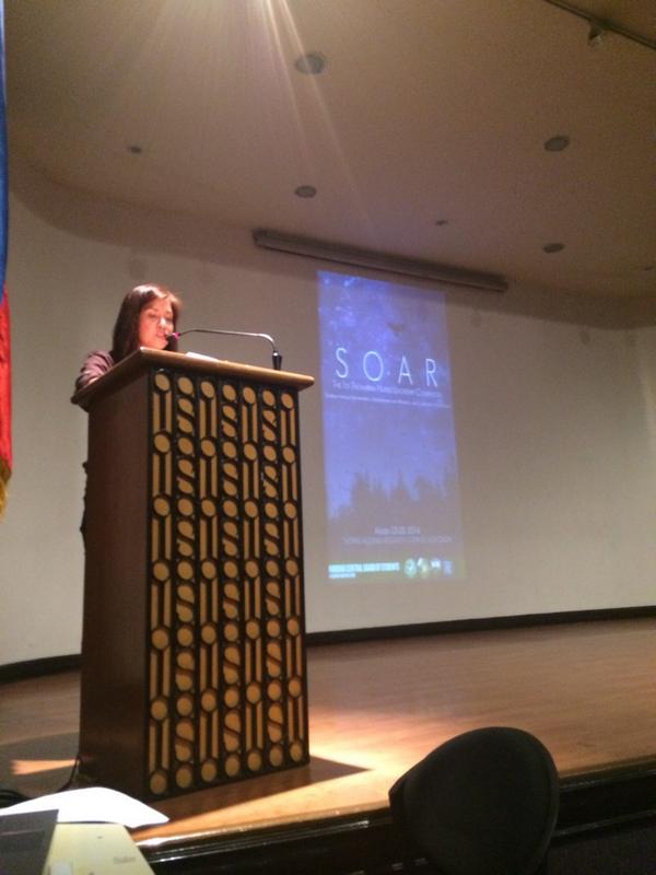 UST_NCBS's tweet photo. Opening remarks by our loving adviser Ma'am Turingan NOW HAPPENING #SOAR2014 #TNLTS2014 http://t.co/HX2Hlr4wkZ