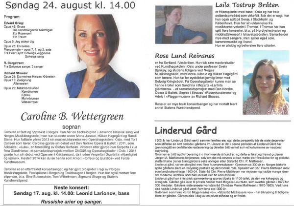 operaklubben's tweet photo. Søndag 24. august kl. 14.00 er det ny konsert i "Unge talenter"-serien på Linderud gård. VELKOMMEN! http://t.co/Ko7RXzaAm4
