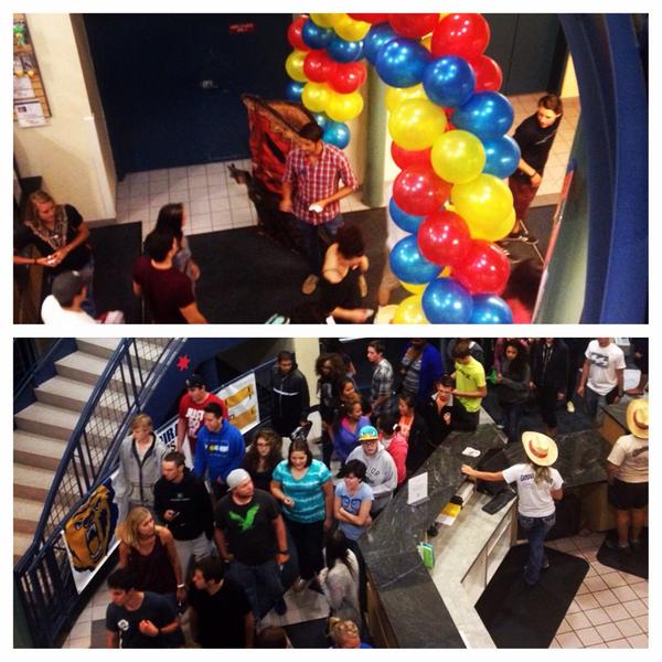 UNCoCampusRec's tweet photo. Rec Fest is going on right now! Come on in! http://t.co/7W93BiRVmg