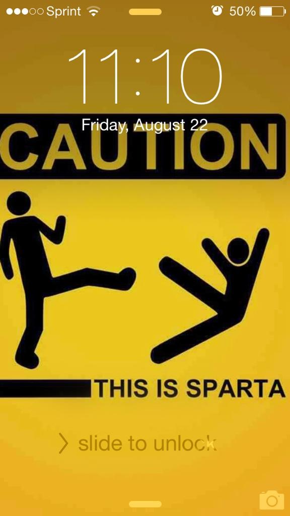 JennYach's tweet image. My actual current screensaver ;) #Spartaaa