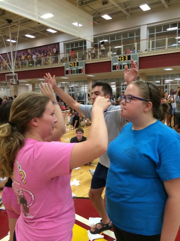 WinthropACAD3h's tweet photo. Playing Minute to Win It games! #firstnightwinthrop http://t.co/9DDEzy1ISA
