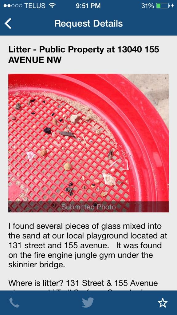 yeg311app's tweet photo. Thanks for being a good parent now please keep this crap outta my app. #cleanitupyourself #yeg http://t.co/1hwAuEw6Ro