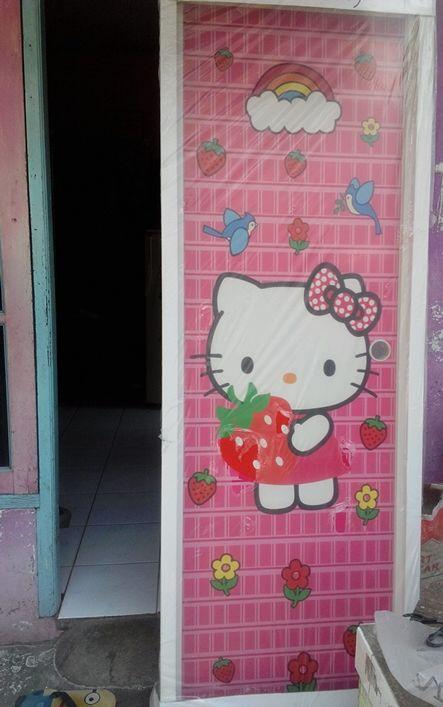 30 Trend Terbaru Stiker  Pintu Kamar  Mandi  Hello Kitty 