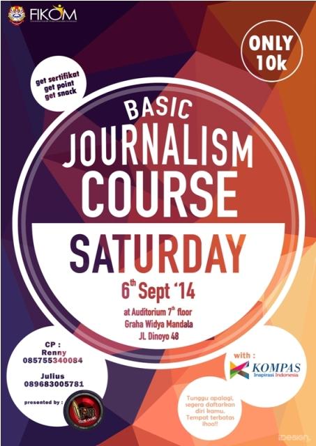 #BasicJournalismCourse | 06/08 Audit LT7 Graha WM Dinoyo | Bagi Mahasiswa WM | CP Reny 085755340084 cc <a href="/bemfbukwms/">BEM-FB UKWMS</a>