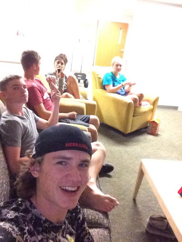Ourada24's tweet photo. Watching Kickass with a whole bunch of people Jordan and I just met #UNL #6floor #9floor http://t.co/yTH5qV6Jtk