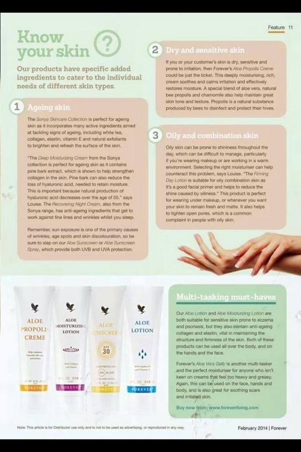 ForeverLivingBB's tweet photo. Do you know your skin x http://t.co/zrGGK68glj