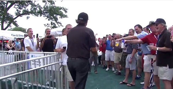 ballsdotie's tweet photo. Phil Mickelson Goes Full Tin Cup: http://t.co/GfTlQj7N2c http://t.co/GgZnrG7Ku5