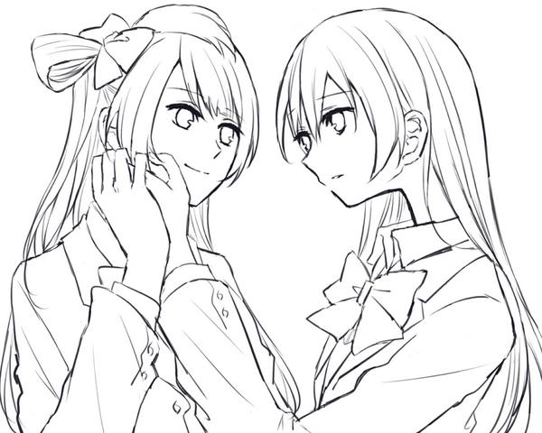 (ことうみちゃんの線画置いておきますね…。汚いですけど、塗りの練習とかに使って頂ければ…) 