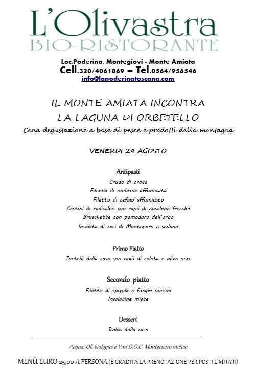 PoderinaToscana's tweet image. Il Monte Amiata incontra la laguna di Orbetello, cena degustazione con i Pescatori di Orbetello