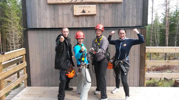 Happy zipline