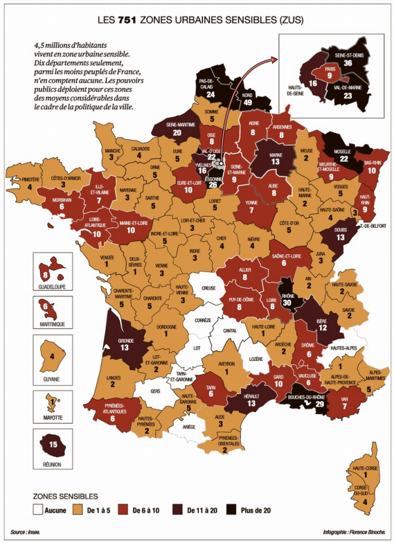 Les Quartiers Les Plus Sensibles De France