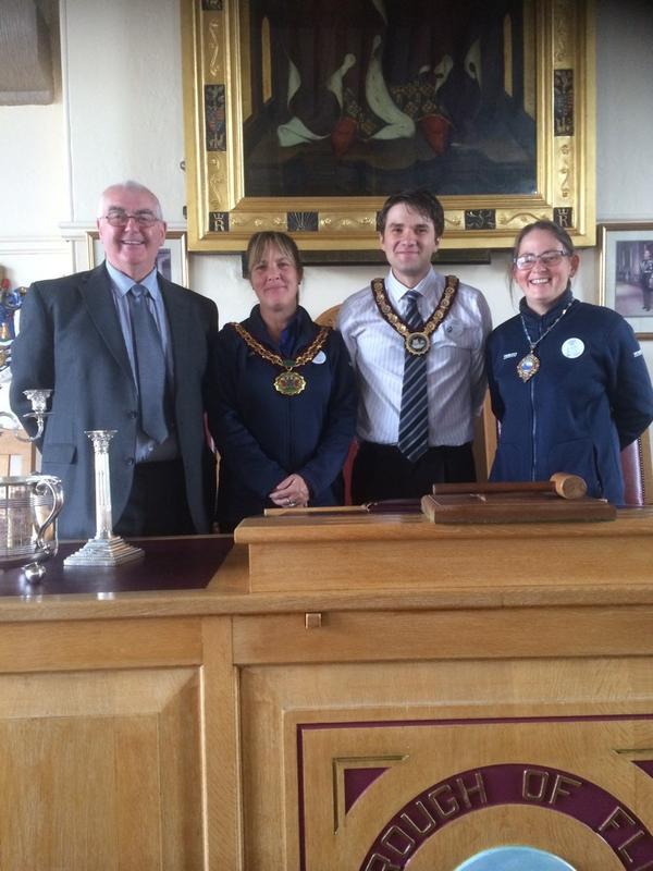 Team Flint, Mayor for the day! Thank you Mayor Paul Cunningham for showing us Flints beautiful town hall!