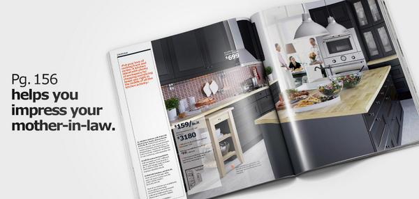 IKEACanada's tweet image. Need to leave a lasting impression with someone? The #MostHelpfulBook in the world can help. bit.ly/1mDAysR