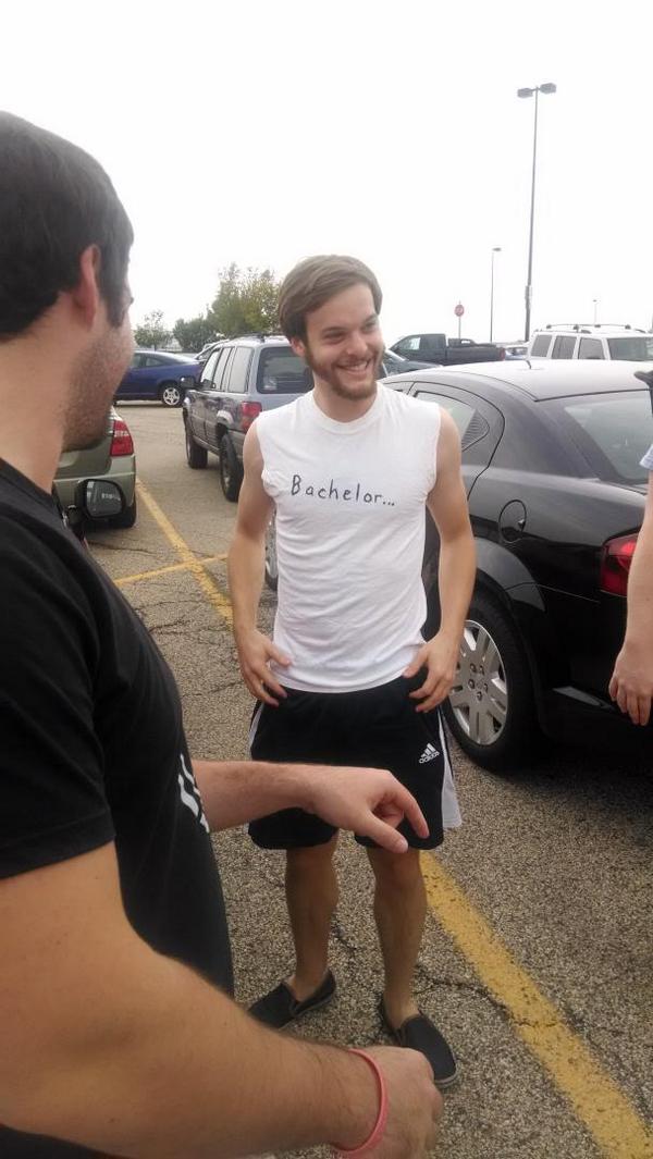 Almostfinn's tweet photo. Almost married, bro. Time for hazing. @EvanTSmith #bachelorparty http://t.co/ttSBtVOAiT