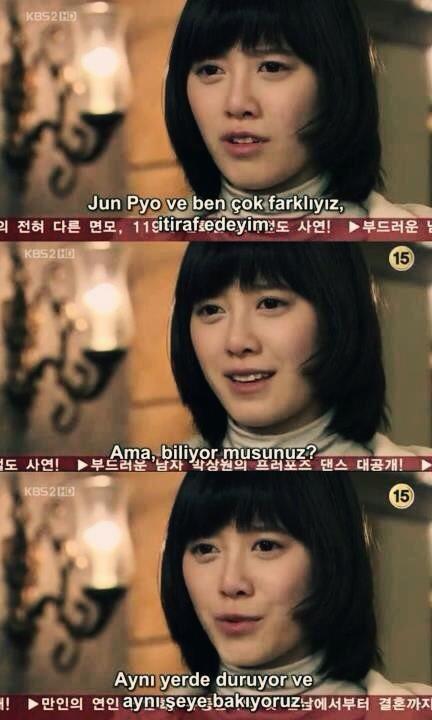 Aynı yerde duruyor ve aynı şeye bakıyoruz. (Boys Over Flowers)