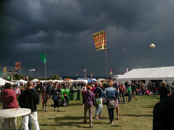 Dramatic skies at #towerseyfestival