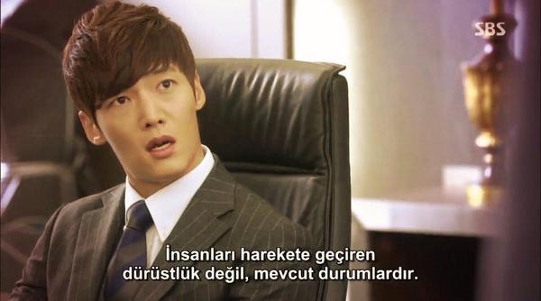 İnsanları harekete geçiren dürüstlük değil mevcut durumlardır. (The Heirs)