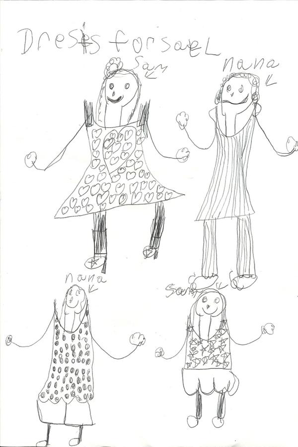 MarloLupulio's tweet photo. @IsaacMizrahi my 7yo girl loves u &amp; Project Runway AllStars. She drew this after watching and asked to send it to u. http://t.co/4V4Lj5BwCf