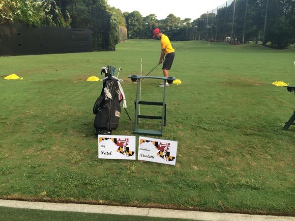 MAPGAJRGOLF's tweet photo. Everyone's loving their name plates for the range. #MDvsVA #CapitalCup #pga #mapga #mapgajrgolf #golf #RyderCup http://t.co/n470imLrIe