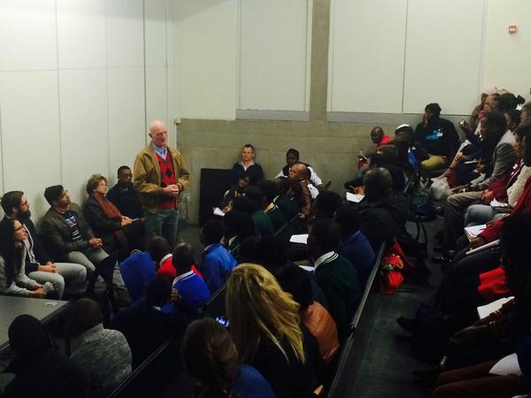 Tas_Seedat's tweet photo. "@ConHillEdu: Justice Edwin Cameron addresses the delegates at the workshop! A huge honour! #NSMCC2014 http://t.co/oZpO3jKgGE"